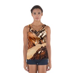 Iceland Mountains Snow Ravine Sport Tank Top  by BangZart