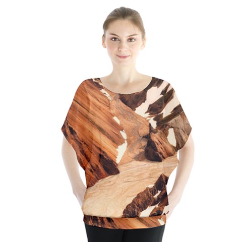 Iceland Mountains Snow Ravine Blouse by BangZart