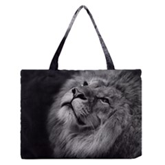 Feline Lion Tawny African Zoo Zipper Medium Tote Bag by BangZart