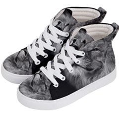 Feline Lion Tawny African Zoo Kid s Hi-top Skate Sneakers by BangZart