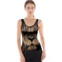 African Lion Mane Close Eyes Tank Top View1