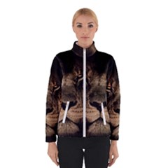 African Lion Mane Close Eyes Winterwear by BangZart