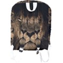 African Lion Mane Close Eyes Full Print Backpack View2