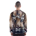 Tiger Bengal Stripes Eyes Close Hooded Wind Breaker (Men) View2