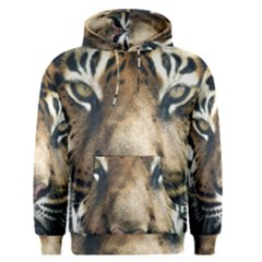 Tiger Bengal Stripes Eyes Close Men s Pullover Hoodie by BangZart