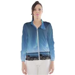 Aurora Borealis Lofoten Norway Wind Breaker (women) by BangZart