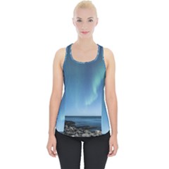 Aurora Borealis Lofoten Norway Piece Up Tank Top by BangZart