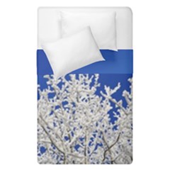 Crown Aesthetic Branches Hoarfrost Duvet Cover Double Side (single Size) by BangZart