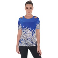 Crown Aesthetic Branches Hoarfrost Short Sleeve Top by BangZart