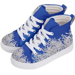 Crown Aesthetic Branches Hoarfrost Kid s Hi-top Skate Sneakers