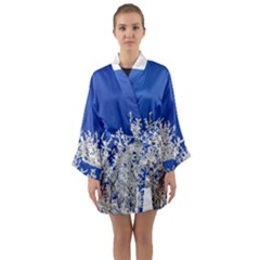 Crown Aesthetic Branches Hoarfrost Long Sleeve Kimono Robe