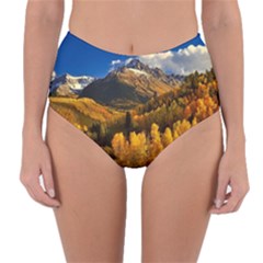 Colorado Fall Autumn Colorful Reversible High-waist Bikini Bottoms