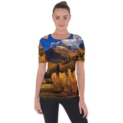 Colorado Fall Autumn Colorful Short Sleeve Top by BangZart