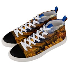 Colorado Fall Autumn Colorful Men s Mid-top Canvas Sneakers