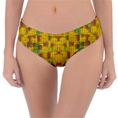 Rainbow Stars In The Golden Skyscape Reversible Classic Bikini Bottoms by pepitasart