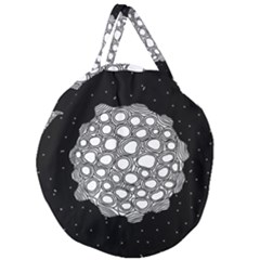 Strange Planet Giant Round Zipper Tote