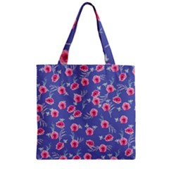 Roses And Roses Zipper Grocery Tote Bag by jumpercat