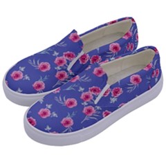 Roses And Roses Kids  Canvas Slip Ons by jumpercat