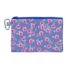 Roses And Roses Canvas Cosmetic Bag (large)