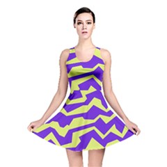 Polynoise Vibrant Royal Reversible Skater Dress by jumpercat