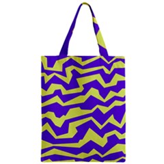 Polynoise Vibrant Royal Zipper Classic Tote Bag by jumpercat