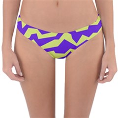 Polynoise Vibrant Royal Reversible Hipster Bikini Bottoms by jumpercat