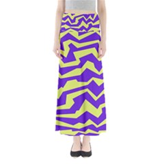 Polynoise Vibrant Royal Full Length Maxi Skirt by jumpercat