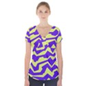 Polynoise Vibrant Royal Short Sleeve Front Detail Top View1