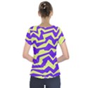 Polynoise Vibrant Royal Short Sleeve Front Detail Top View2