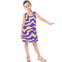 Polynoise Vibrant Royal Kids  Sleeveless Dress View1