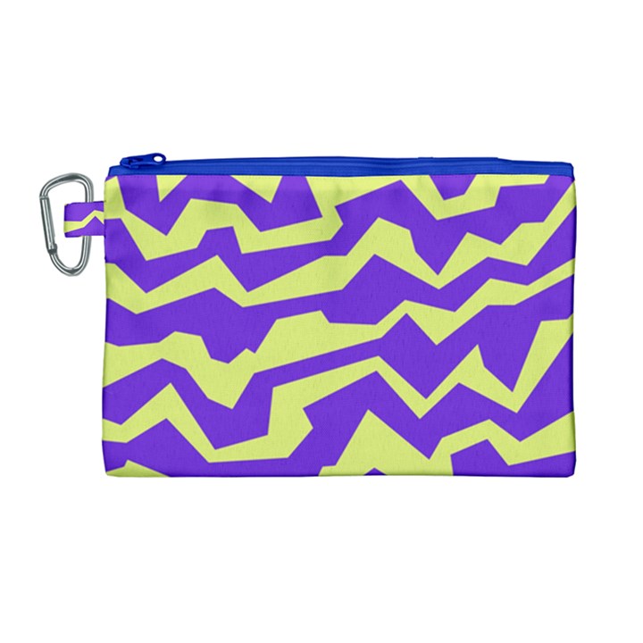 Polynoise Vibrant Royal Canvas Cosmetic Bag (Large)