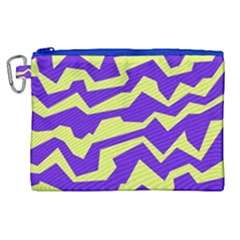 Polynoise Vibrant Royal Canvas Cosmetic Bag (xl) by jumpercat