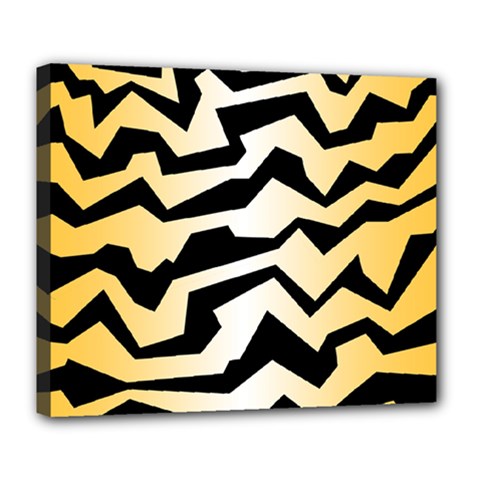 Polynoise Tiger Deluxe Canvas 24  X 20   by jumpercat