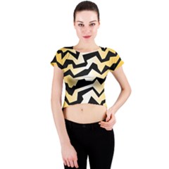 Polynoise Tiger Crew Neck Crop Top by jumpercat