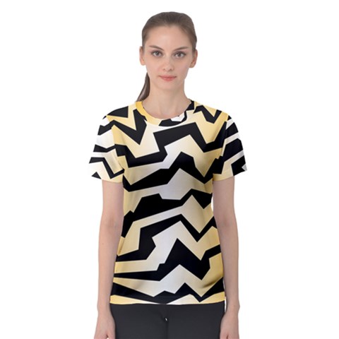 Polynoise Tiger Women s Sport Mesh Tee by jumpercat