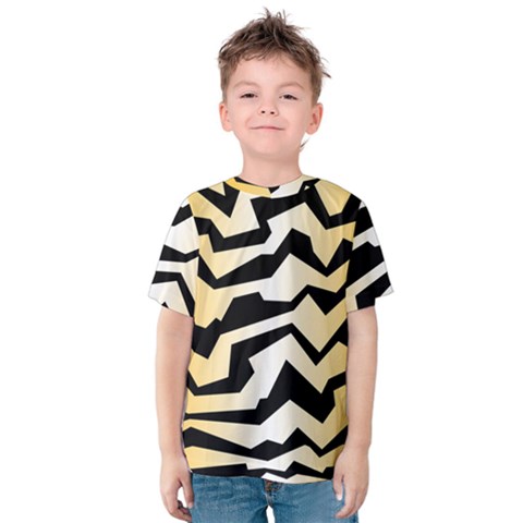 Polynoise Tiger Kids  Cotton Tee by jumpercat