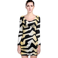 Polynoise Tiger Long Sleeve Bodycon Dress by jumpercat