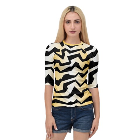 Polynoise Tiger Quarter Sleeve Raglan Tee by jumpercat