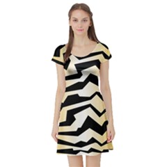 Polynoise Tiger Short Sleeve Skater Dress by jumpercat