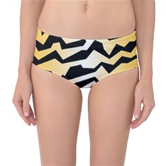 Polynoise Tiger Mid-waist Bikini Bottoms by jumpercat