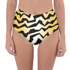 Polynoise Tiger Reversible High-waist Bikini Bottoms by jumpercat