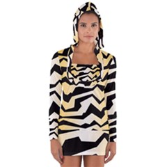 Polynoise Tiger Long Sleeve Hooded T-shirt by jumpercat