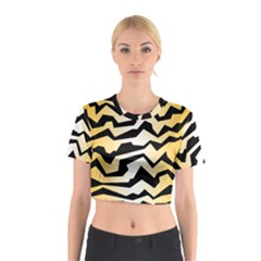 Polynoise Tiger Cotton Crop Top by jumpercat