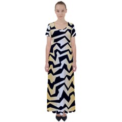 Polynoise Tiger High Waist Short Sleeve Maxi Dress by jumpercat