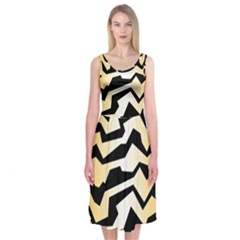 Polynoise Tiger Midi Sleeveless Dress by jumpercat