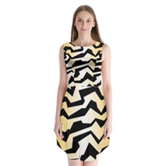 Polynoise Tiger Sleeveless Chiffon Dress   by jumpercat