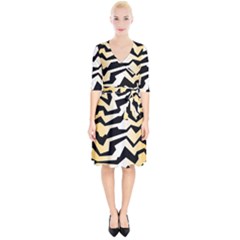 Polynoise Tiger Wrap Up Cocktail Dress by jumpercat