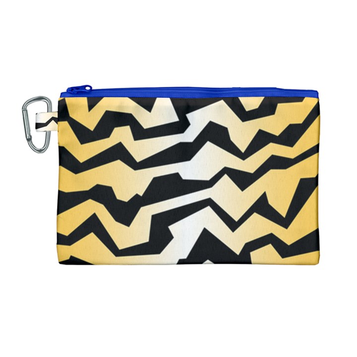 Polynoise Tiger Canvas Cosmetic Bag (Large)