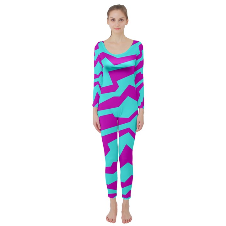 Polynoise Shock New Wave Long Sleeve Catsuit