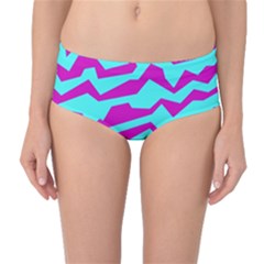 Polynoise Shock New Wave Mid-Waist Bikini Bottoms